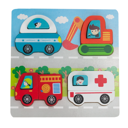 Tg50027 Holzpuzzles Bauernhof Tiere Bauklötze