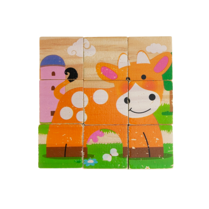 Tg50032 Baum-Composite-Puzzle 6in1 Tierpuzzle