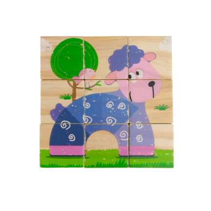 Tg50032 Baum-Composite-Puzzle 6in1 Tierpuzzle