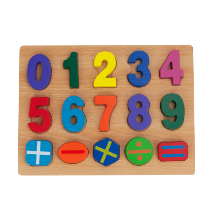 Tg50034 Zahlenholzklötze Zählpuzzle Zahlenpuzzles