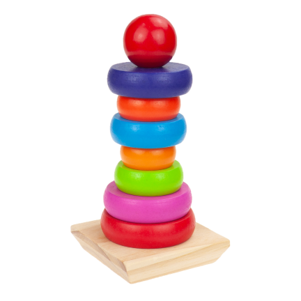 TG50038 PIRAMID SORTER Montessori TOWER WOOD BLOCKS