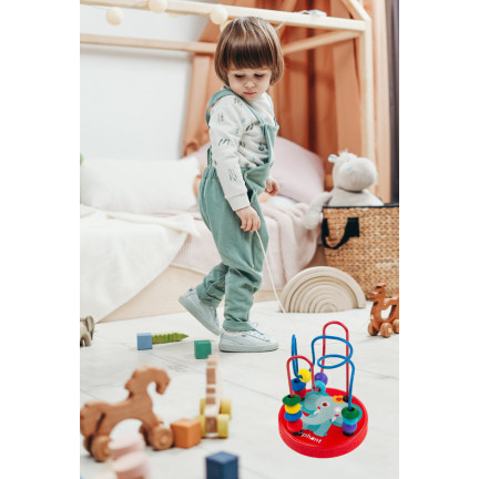 Tg50048 Spirale aus Holzperlen, Lernhilfe, Montessori