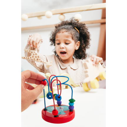 Tg50048 Spirale aus Holzperlen, Lernhilfe, Montessori