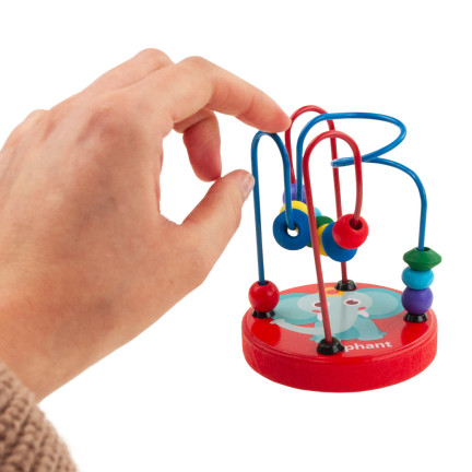 Tg50048 Spirale aus Holzperlen, Lernhilfe, Montessori