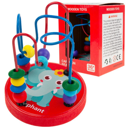 Tg50048 Spirale aus Holzperlen, Lernhilfe, Montessori