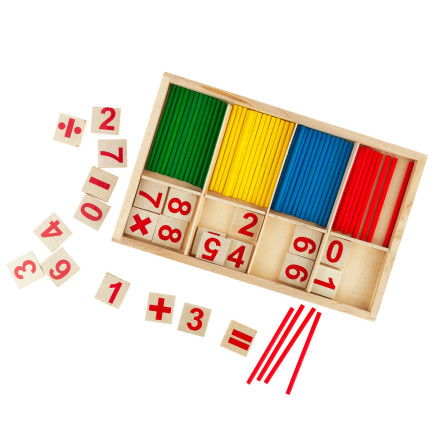 Tg50050 Mathe-Sticks Holzsatz