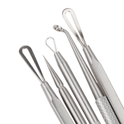 TG60159 SCHNURRBARTENTFERNER TEELÖFFEL SET IN ETUI 5PCS