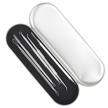 TG60159 SCHNURRBARTENTFERNER TEELÖFFEL SET IN ETUI 5PCS