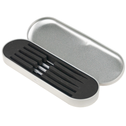 TG60159 SCHNURRBARTENTFERNER TEELÖFFEL SET IN ETUI 5PCS