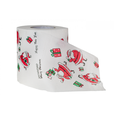TG53029 Toilettenpapier mit lustigem Weihnachtsmann-Motiv