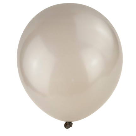 TG53243-3 SILBER GRAU LUFTBALLONS 100 STÜCK SET METALLISCH GEBURTSTAG HOCHZEIT LATEX LUFTBALLONS