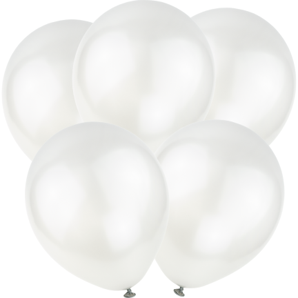 TG53244E METALLIC 5PC GRAU CHROM GEBURTSTAG BALLONS