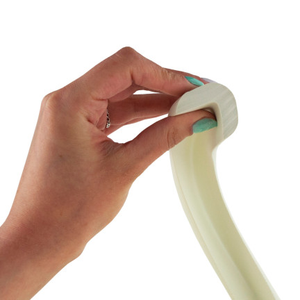 TG53544-1 Schutzschaumband für Ecken, Kanten und L-förmige Ecken, dick, 2 Meter, weiß