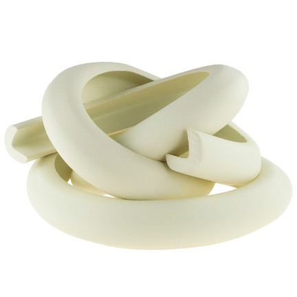 TG53544-1 Schutzschaumband für Ecken, Kanten und L-förmige Ecken, dick, 2 Meter, weiß
