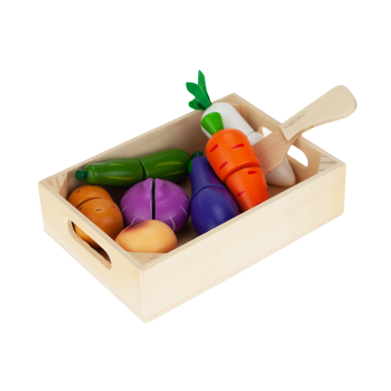 TG55486 HOLZGEMÜSE in einer Klettverschluss-Schneidebox