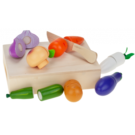 TG55486 HOLZGEMÜSE in einer Klettverschluss-Schneidebox