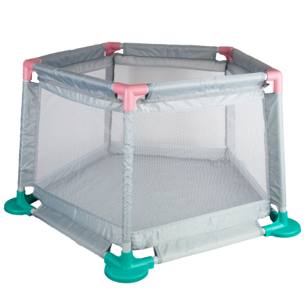 TG55497 Laufgitter für Kinder, Trockenpool, Spielplatz für Kinder mit Bällen