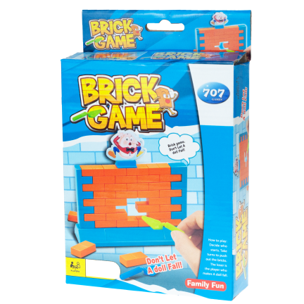 TG55504 FAMILIE WAND SPIEL GESCHICKLICHKEIT GROSSEN SPASS FALLEN ZIEGEL EINE WAND BAUEN