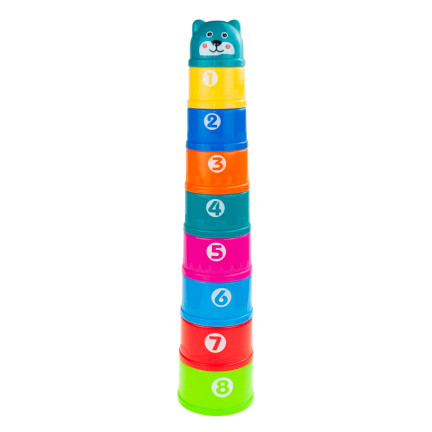TG55517 PYRAMIDE BECHER SPIELZEUG PUZZLE TURM