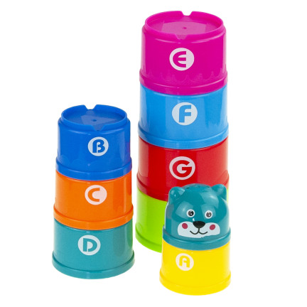 TG55517 PYRAMIDE BECHER SPIELZEUG PUZZLE TURM