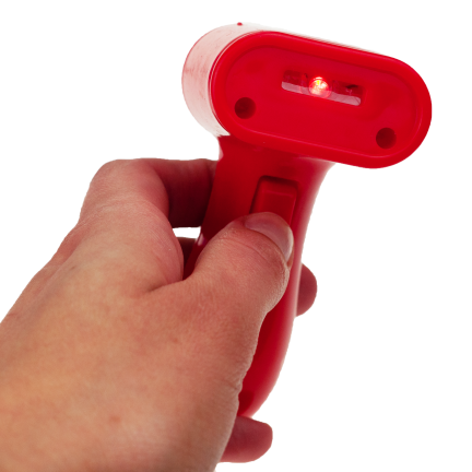 TG55520 Spielzeug-Kasse mit Scanner für Kinderladen, rosa, mit Spielgeld