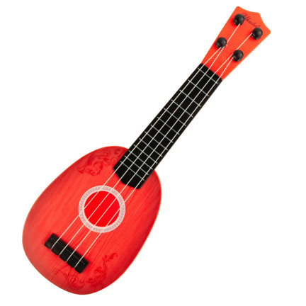 TG55528 Schlagzeug + Gitarre Musikset mit Ukulele, Trommeln, Becken und Trommelstöcken für Kinder