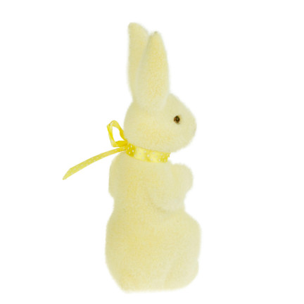 TG55589-1 Osterhase Kaninchen beflockt Deko-Figur 22cm