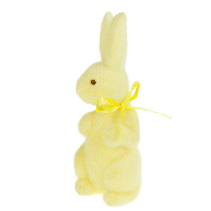 TG55589-1 Osterhase Kaninchen beflockt Deko-Figur 22cm