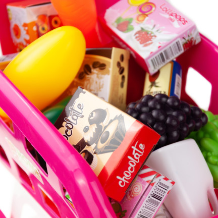 TG55682 Einkaufswagen mit Zubehör Supermarktkorb
