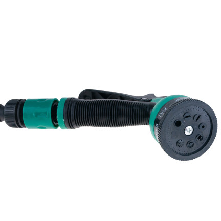 TG56042 Gartenschlauchabwicklung mit Spritzpistole auf 15m-Rolle
