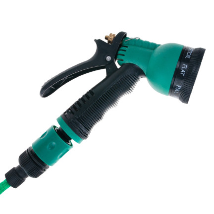 TG56042 Gartenschlauchabwicklung mit Spritzpistole auf 15m-Rolle