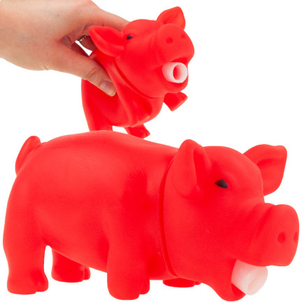 TG56072 HUNDESPIELZEUG SCHWEIN KAUEN QUIETSCHER SCHWEIN