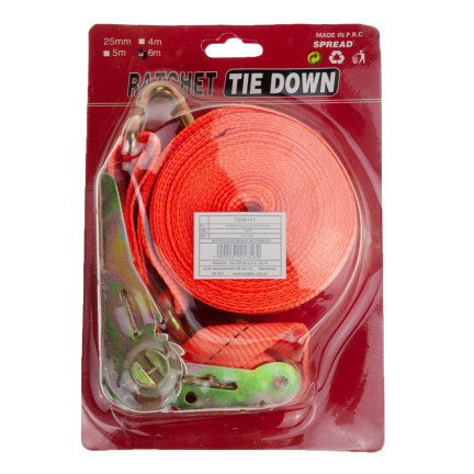 TG56142 TRANSPORTBAND 2T 25MM 6M RATSCHENSPANNER TRANSPORTBAND