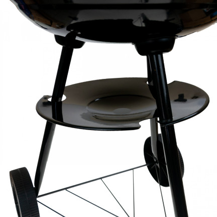 TG56276 KREISFÖRMIGER GARTEN-HOLZKOHLEGRILL MIT DECKEL UND ASCHEKASTEN