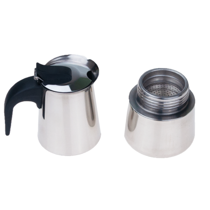 TG56285 Stahlkaffeemaschine für 2 Tassen MAKINETKA Teebrüher 100ml