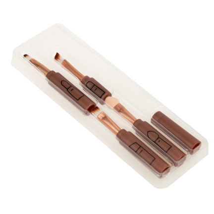 TG56452 4-in-1 zusammenlegbare Schminkpinsel BRUSHING BRUSHING