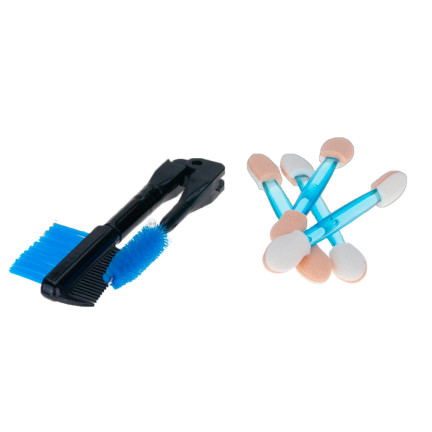 TG56470 AUGE MAKE-UP PINSEL SCHATTEN AUGENBRAUEN WIMPERN SET