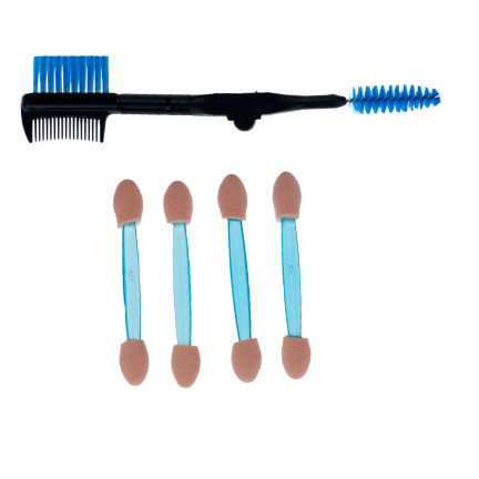 TG56470 AUGE MAKE-UP PINSEL SCHATTEN AUGENBRAUEN WIMPERN SET