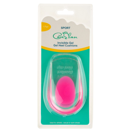 TG56607 Silikon Fersensporn Ferse Pads Gel Einlegesohlen Paar von 2pcs Schmerzen rosa