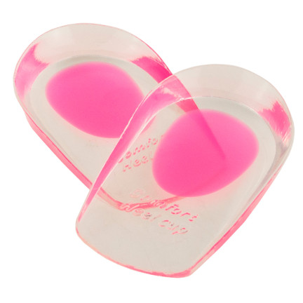 TG56607 Silikon Fersensporn Ferse Pads Gel Einlegesohlen Paar von 2pcs Schmerzen rosa