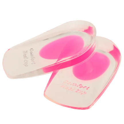 TG56607 Silikon Fersensporn Ferse Pads Gel Einlegesohlen Paar von 2pcs Schmerzen rosa
