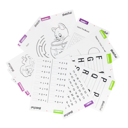 TG56631 Grafiktablett zum Zeichnen mit Znikopis für Kinder – Lernvorlagen und Stift