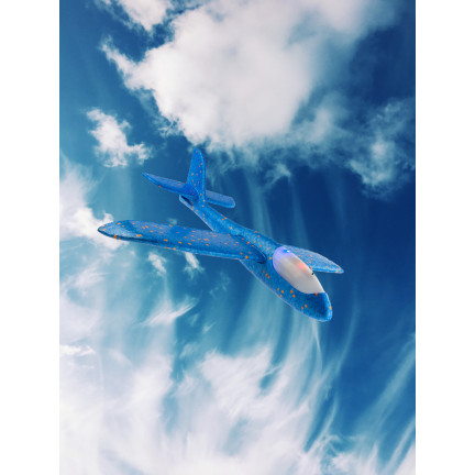 TG56682-1 Styropor-Flugzeug mit LED-Beleuchtung