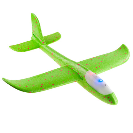 TG56682-2 Styropor-Flugzeug mit LED-Beleuchtung