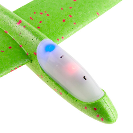 TG56682-2 Styropor-Flugzeug mit LED-Beleuchtung