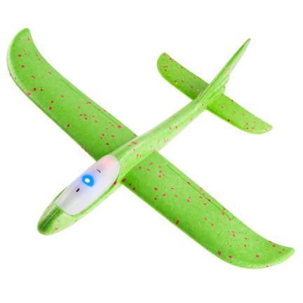 TG56682-2 Styropor-Flugzeug mit LED-Beleuchtung