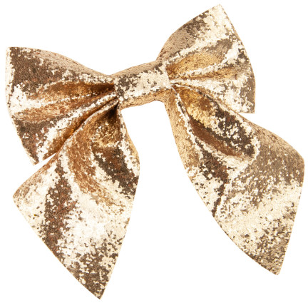 TG57533-2 RIESIGE BÖGEN 2PCS GOLD BÖGEN GLITTER DEKORATIVE WEIHNACHTSBAUM BAUM