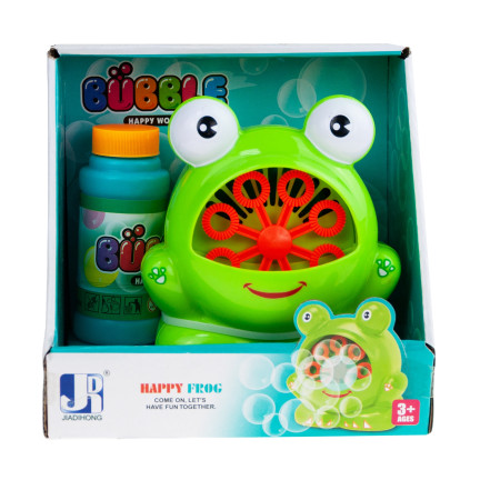 TG57809 Seifenblasenmaschine „Frosch“ + Seifenblasenflüssigkeit