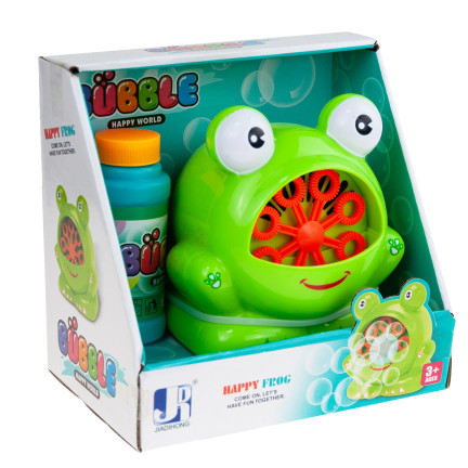TG57809 Seifenblasenmaschine „Frosch“ + Seifenblasenflüssigkeit