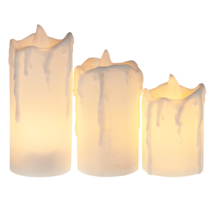 TG59562 LED KERZEN SET VON 3 STÜCK. KERZE NACHFÜLLEN WIE WACHS